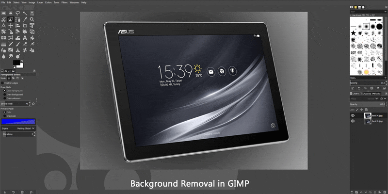 Background remove in GIMP