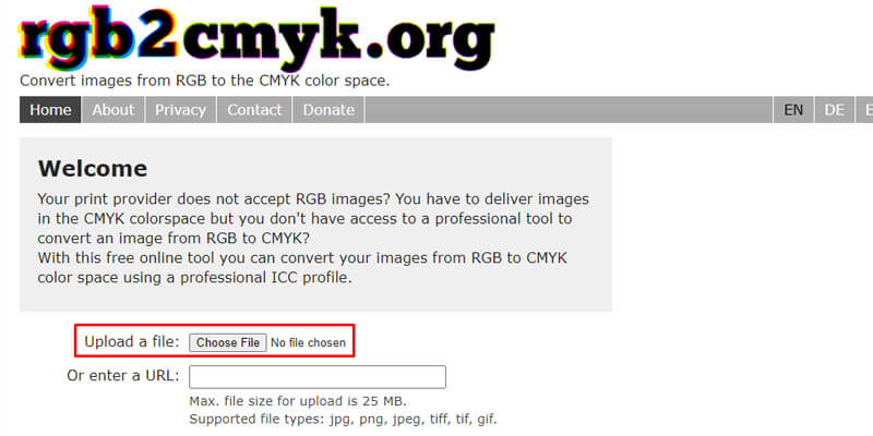 Convert RGB to CMYK with Online Converter Tool 2