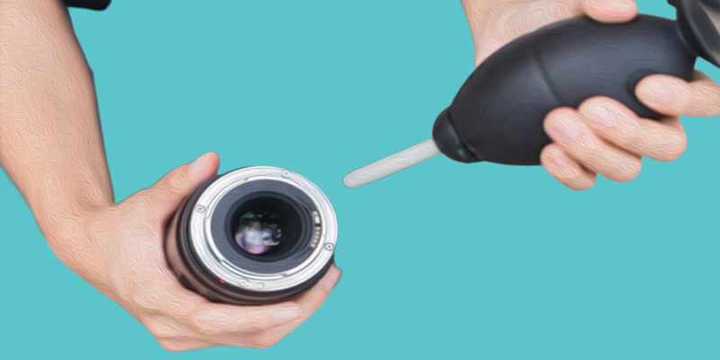 proper way to clean camera lens